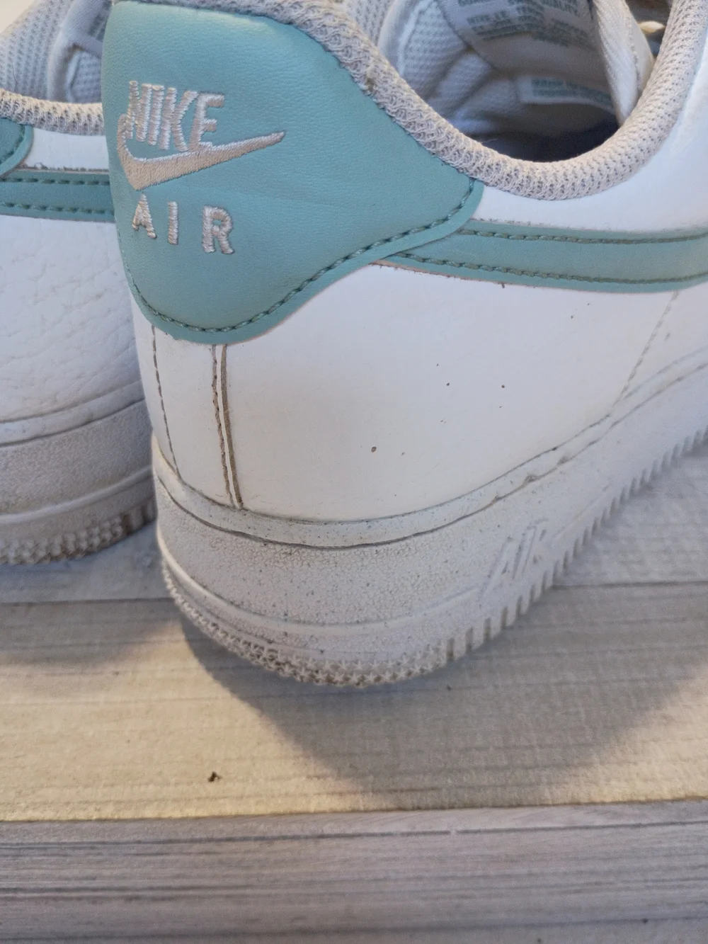 Nike Air Force 1 Low White Jade Ice Teal DD8959-113 Women's Size 9.5 As Is